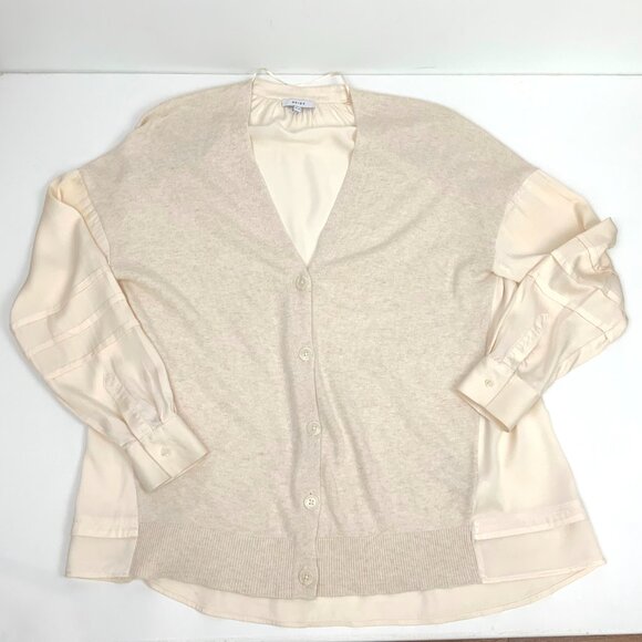 Reiss Addison Mix Media Cashmere Blend Cardigan Size 6 - Picture 12 of 16
